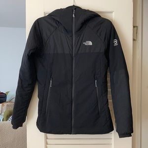 Black North Face down jacket